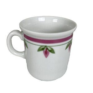 Kronester Bavaria West-Germany Small Coffee Mug Pink Flowers